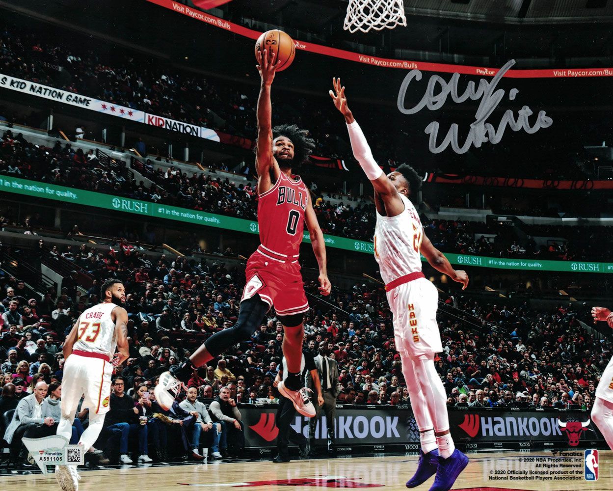Coby White Autographed/Signed Chicago Bulls 8x10 Photo FAN PF