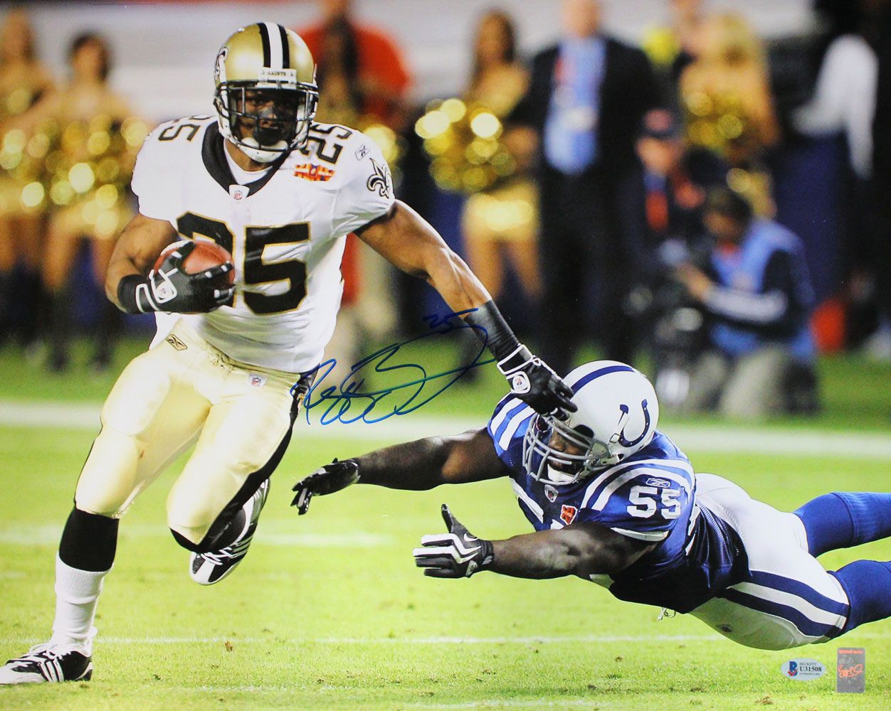 Reggie Bush Autographed/Signed New Orleans Saints 16x20 Photo BAS