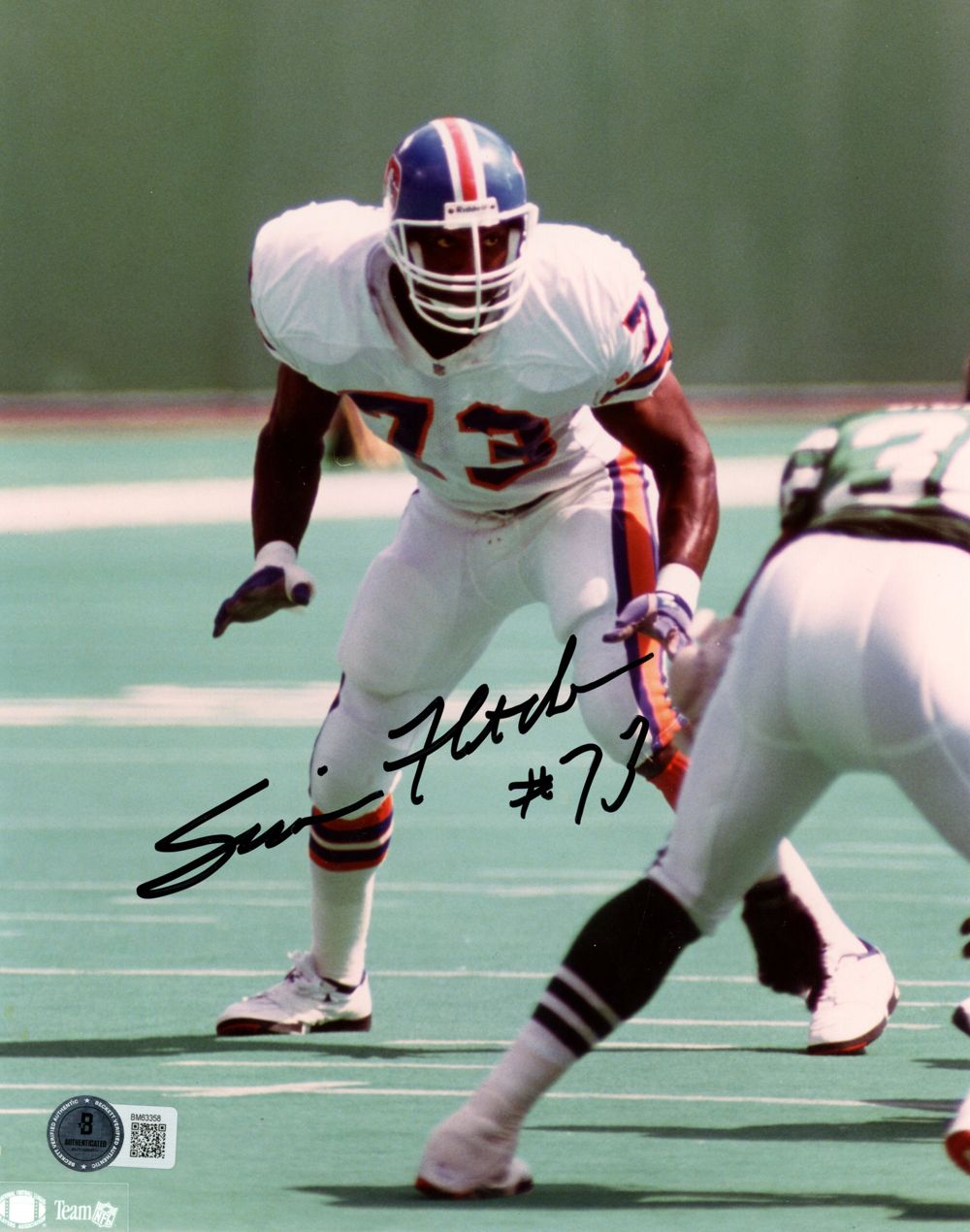 Simon Fletcher Autographed Denver Broncos 8x10 Photo Beckett 45194