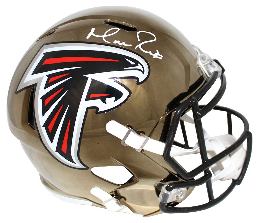 Matt Ryan Autographed/Signed Atlanta Falcons Chrome Replica Helmet FAN