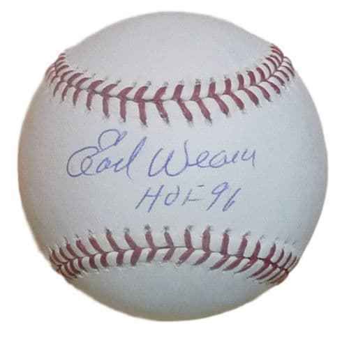 Earl Weaver Autographed Official Rawllings MLB Baseball w/HOF 96 Baltimore Orioles