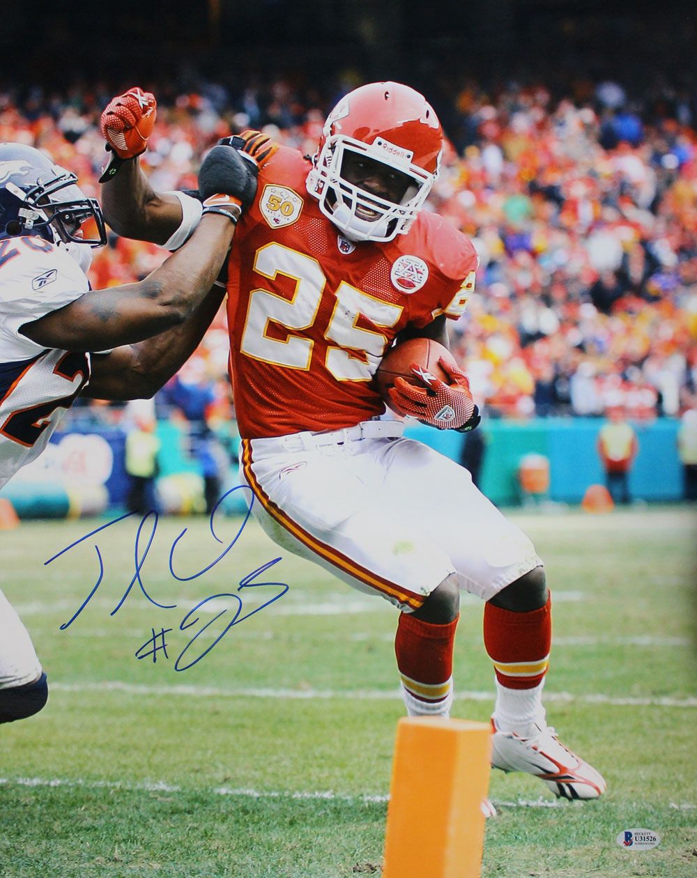Jamaal Charles Autographed/Signed Kansas City Chiefs 16x20 Photo BAS