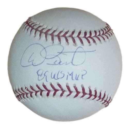 Dave Stewart Autographed Baseball w/89 WS MVP