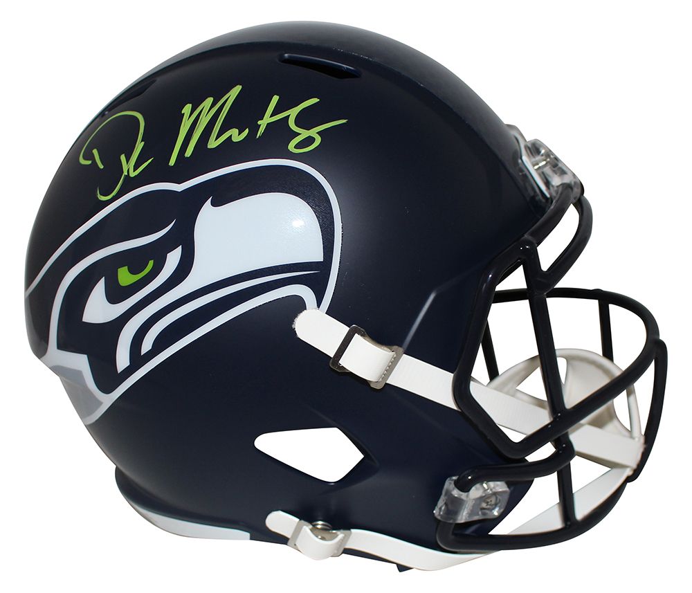 DK Metcalf Autographed/Signed Seattle Seahawks F/S Speed Helmet BAS