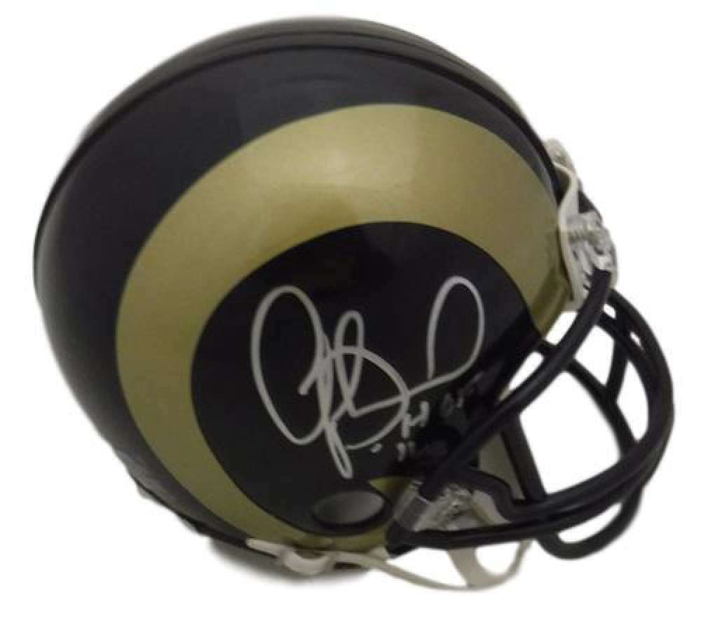 Orlando Pace Autographed St. Louis Rams Riddell Mini Helmet HOF JSA