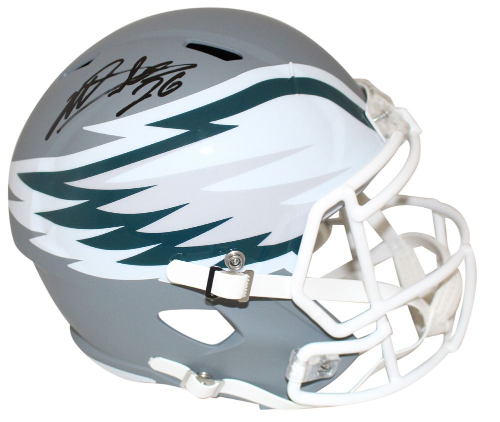 Miles Sanders Autographed/Signed Philadelphia Eagles AMP Helmet JSA