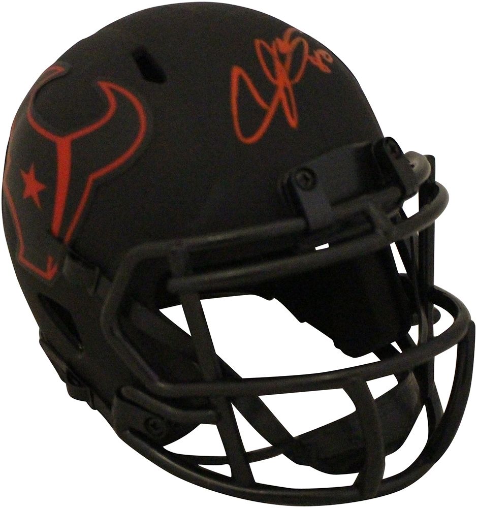 Andre Johnson Autographed Houston Texans Eclipse Mini Helmet JSA