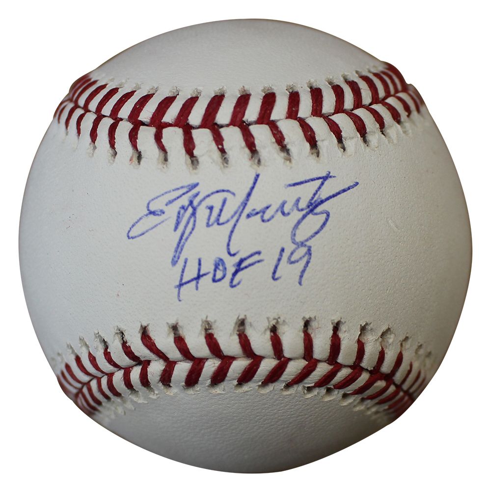 Edgar Martinez Autographed/Signed Seattle Mariners OML Baseball HOF JSA
