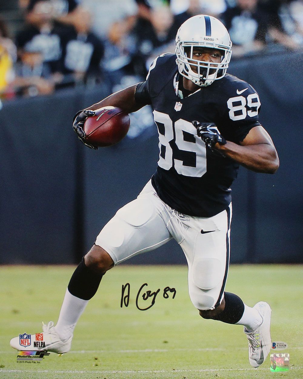 Amari Cooper Autographed/Signed Oakland Raiders 16x20 Photo BAS