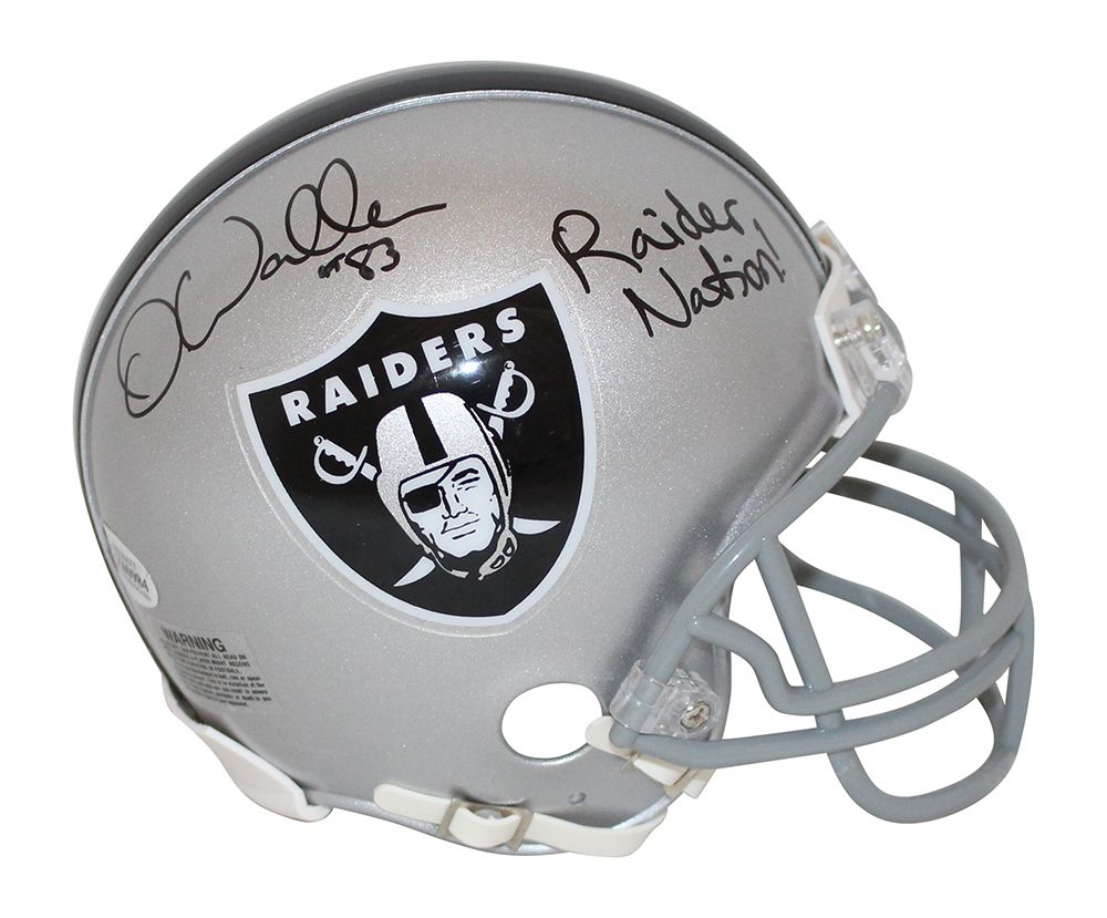 Darren Waller Autographed/Signed Las Vegas Raiders VSR4 Mini Helmet BAS