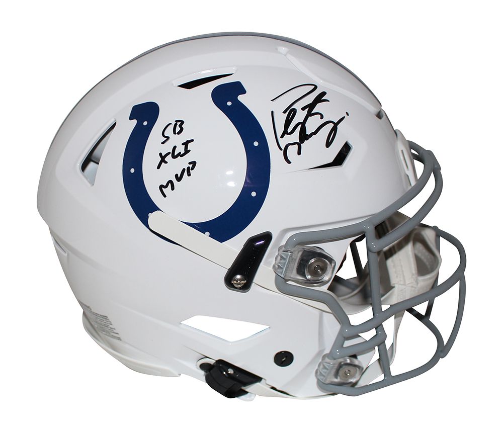 Peyton Manning Signed Indianapolis Colts Authentic Speed Flex Helmet FAN