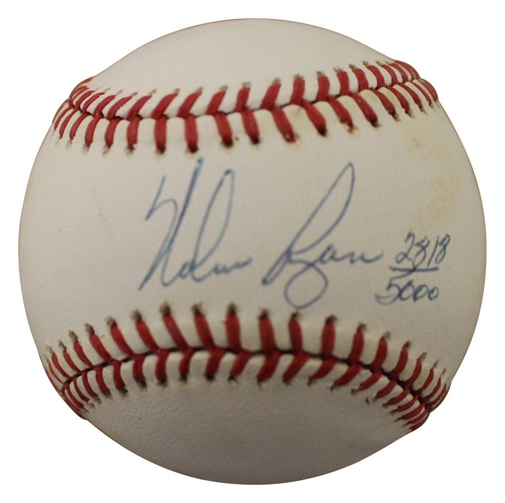 Nolan Ryan Signed Texas Rangers American League Baseball LE 2818/5000 BAS