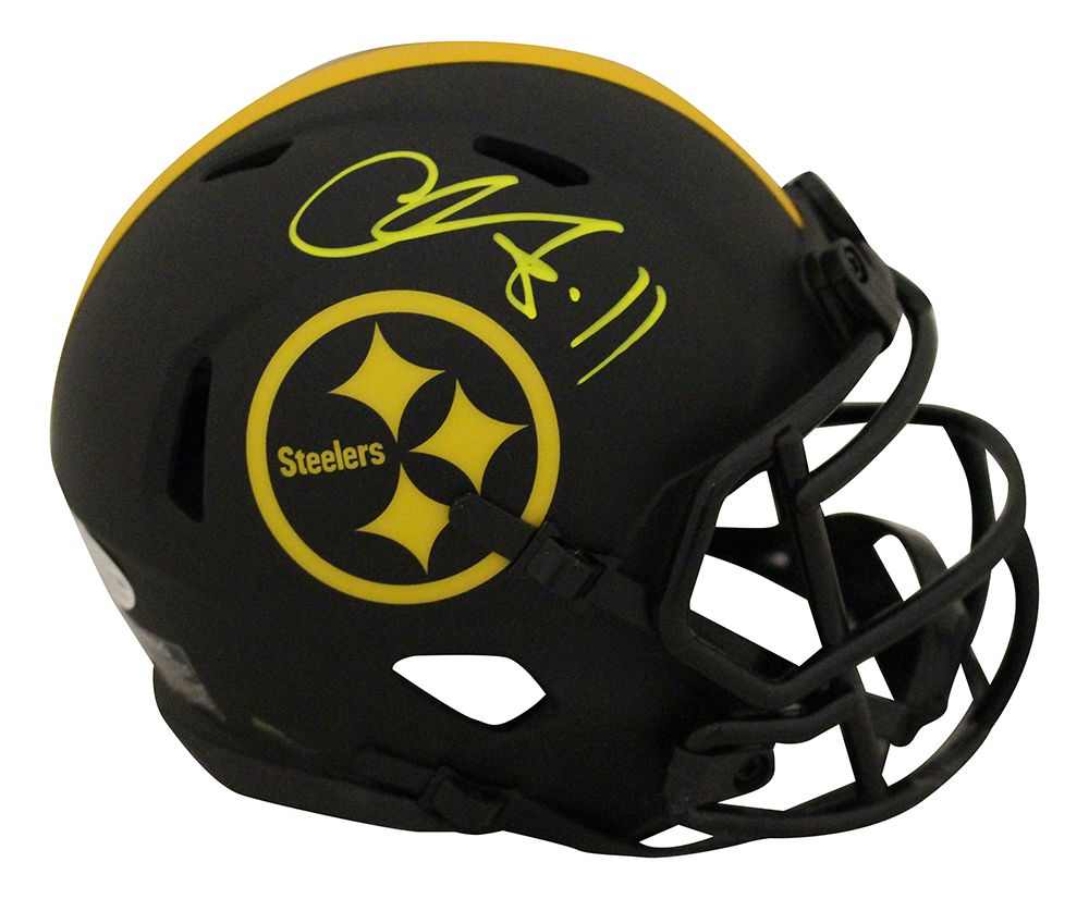 Chase Claypool Autographed Pittsburgh Steelers Eclipse Mini Helmet BAS