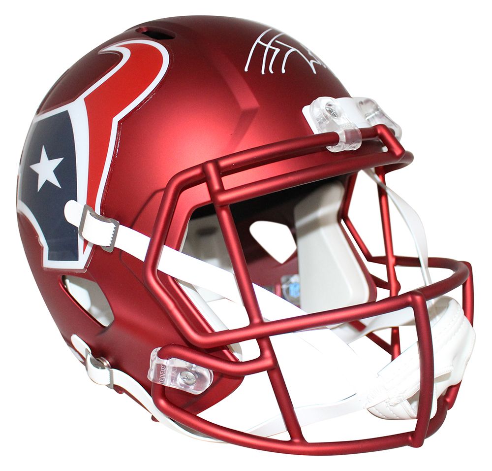 JJ Watt Autographed/Signed Houston Texans F/S Blaze Helmet JSA