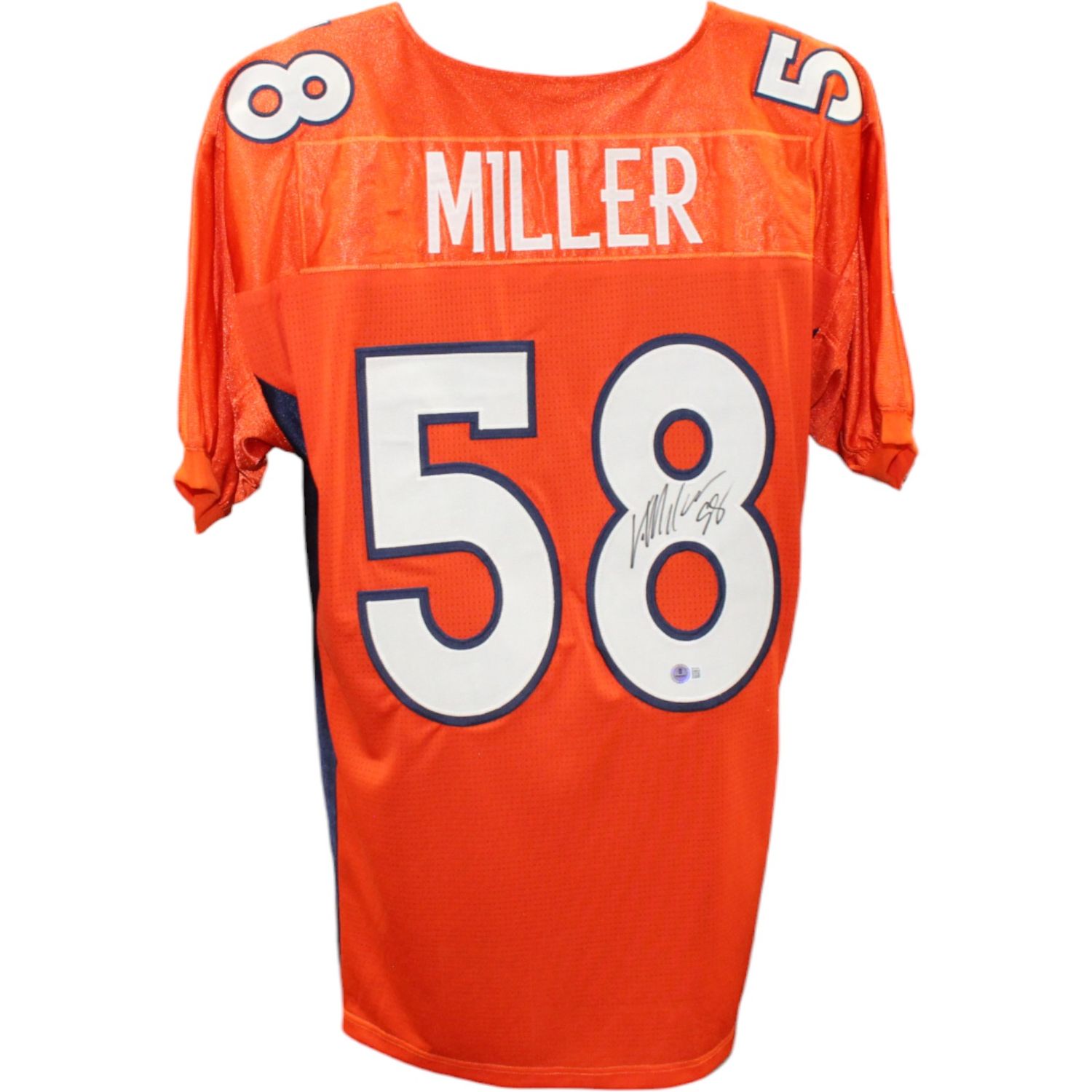 Von Miller Autographed/Signed Pro Style Orange XL Jersey Beckett 45058