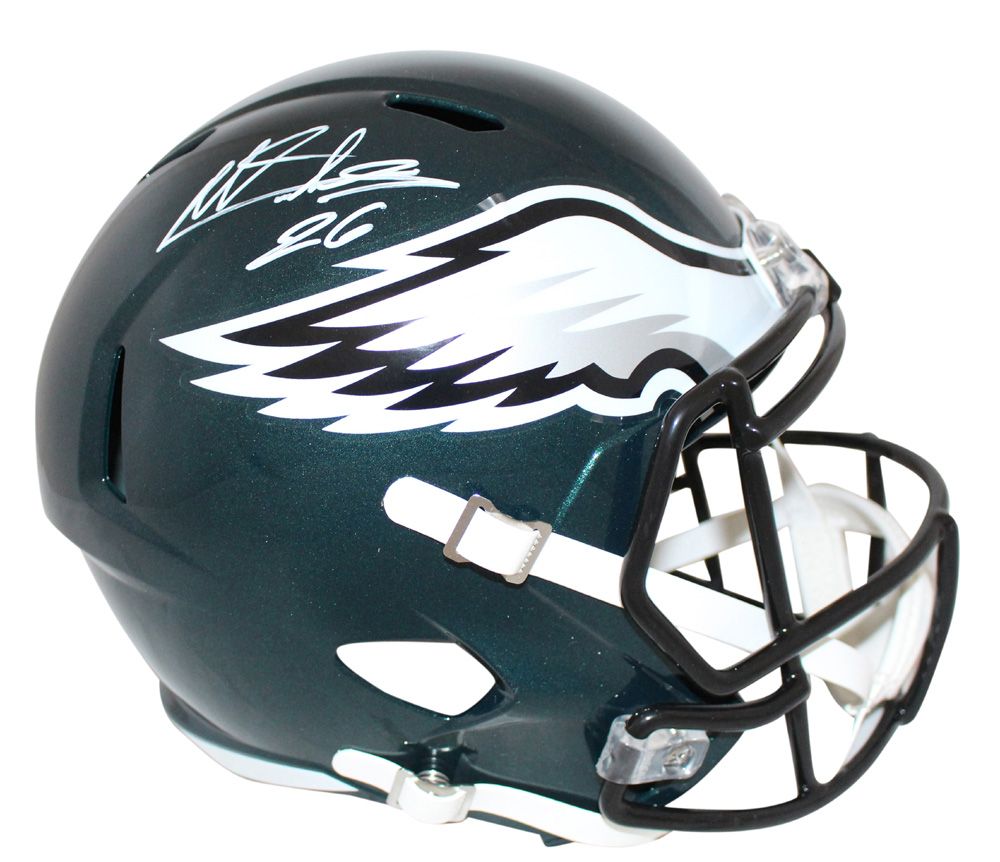 Miles Sanders Autographed/Signed Philadelphia Eagles Speed Helmet JSA