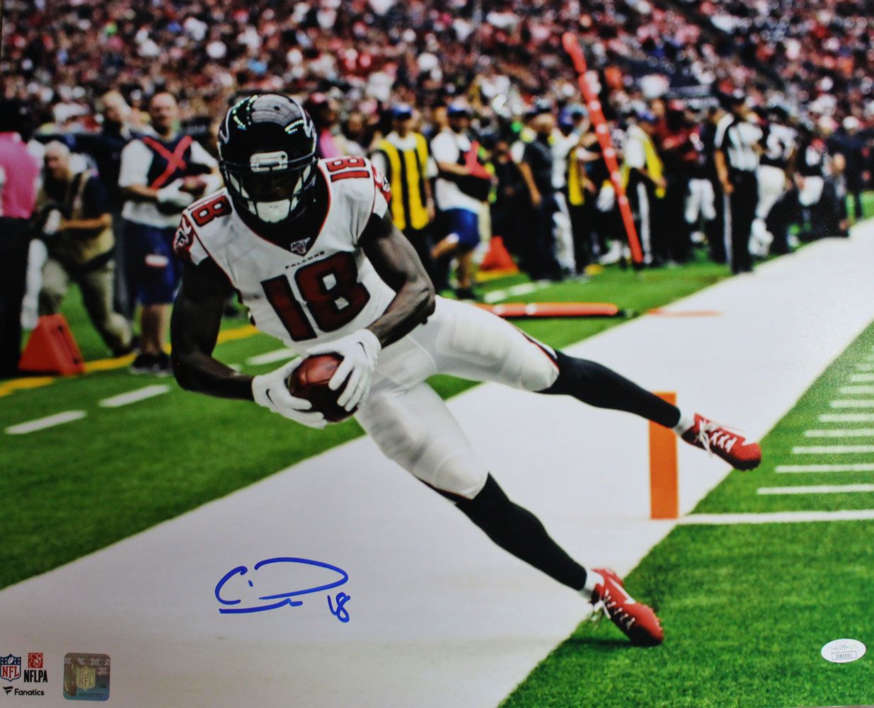 Calvin Ridley Autographed/Signed Atlanta Falcons 16x20 Photo JSA PF