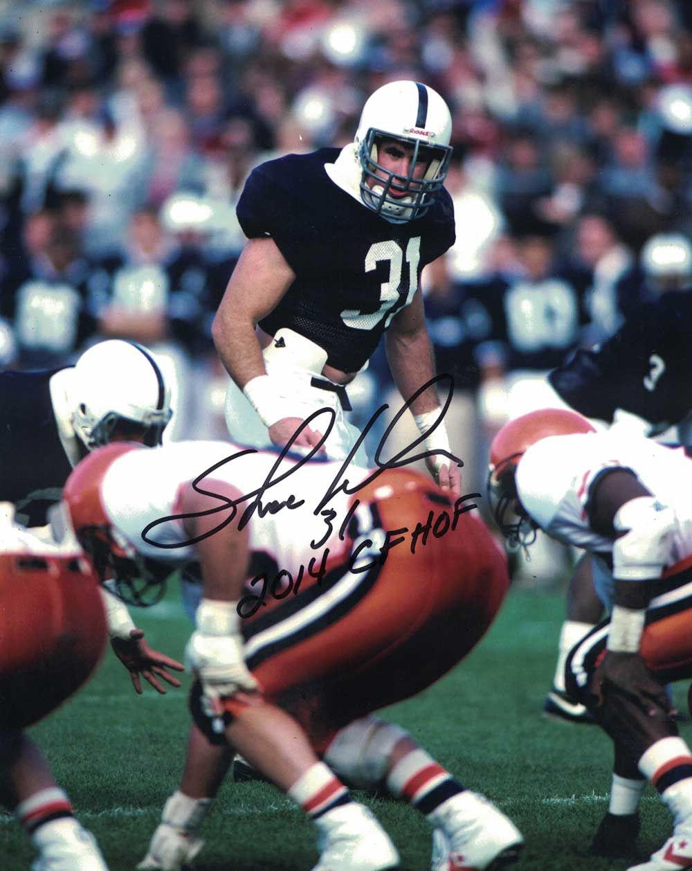 Shane Conlan Autographed/Signed Penn State 8x10 Photo CFHOF