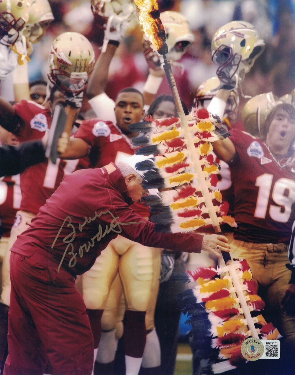 Bobby Bowden Autographed Florida State Seminoles 8x10 Photo Beckett