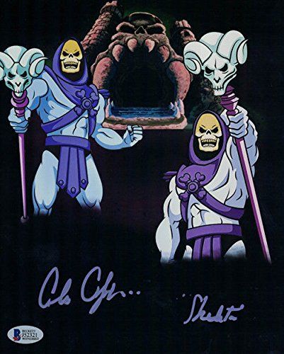 Alan Oppenheimer Autographed Skeletor 8x10 Photo Masters of the Universe Vertical BAS