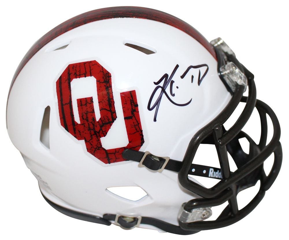 Kyler Murray Autographed Oklahoma Sooners White Speed Mini Helmet BAS