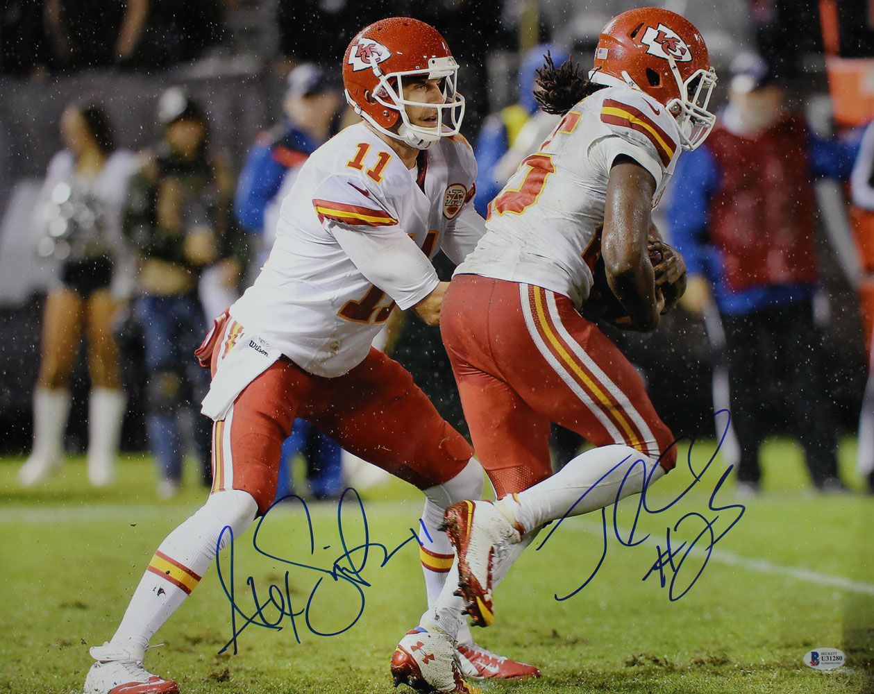 Alex Smith &amp; Jamal Charles Signed Kansas City Chiefs 16x20 Photo BAS