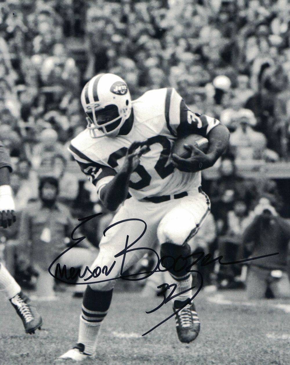 Emerson Boozer Autographed/Signed New York Jets 8x10 Photo