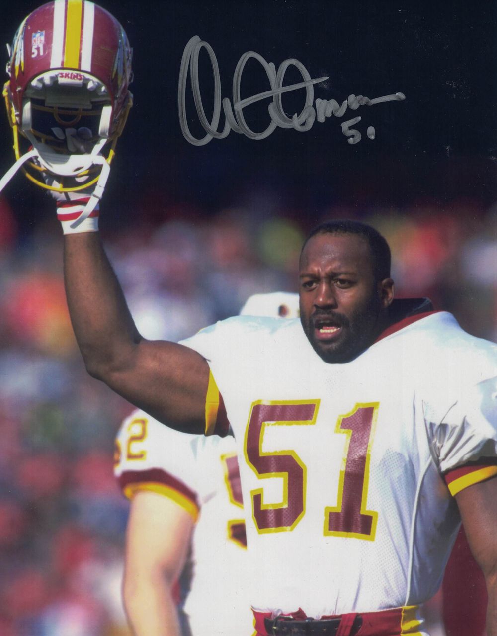 Monte Coleman Autographed Washington Redskins 8x10 Photo