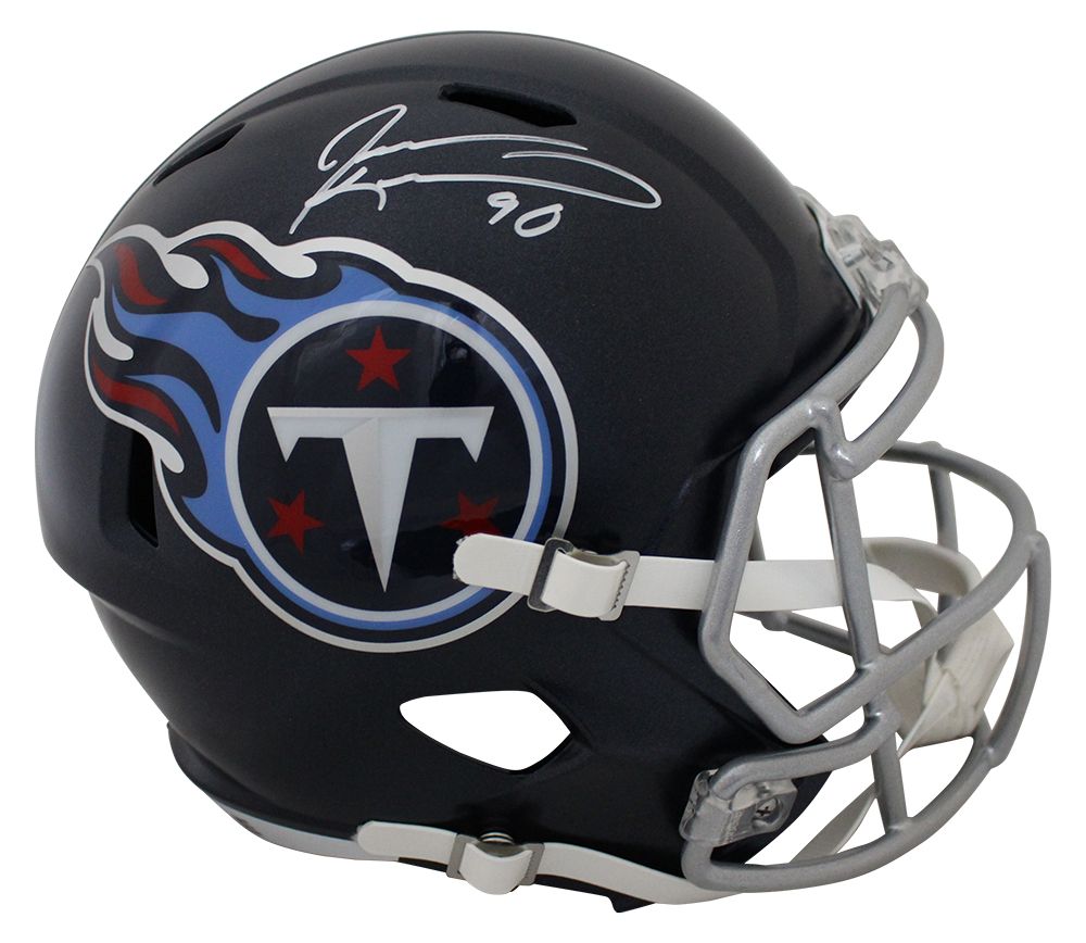 Jevon Kearse Autographed Tennessee Titans Speed Replica Helmet BAS