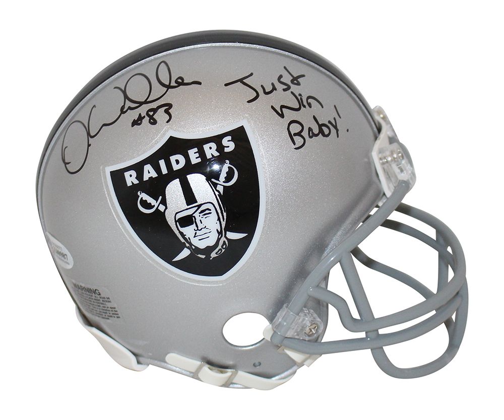Darren Waller Autographed/Signed Las Vegas Raiders VSR4 Mini Helmet BAS