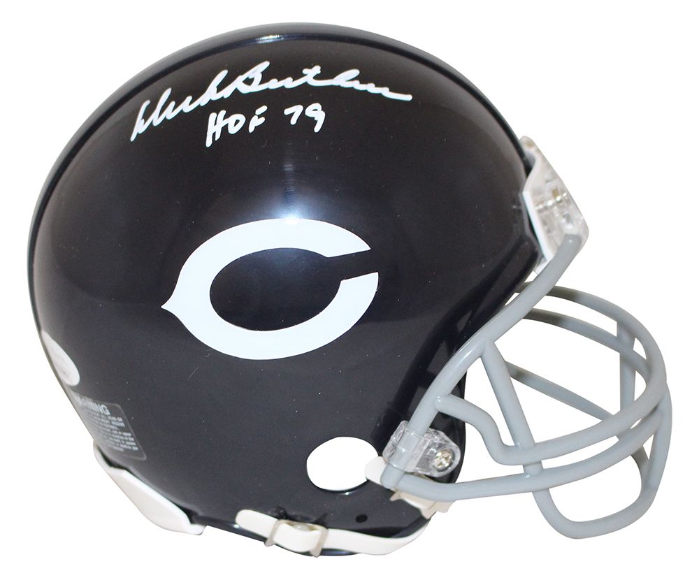Dick Butkus Autographed/Signed Chicago Bears TB Mini Helmet HOF JSA