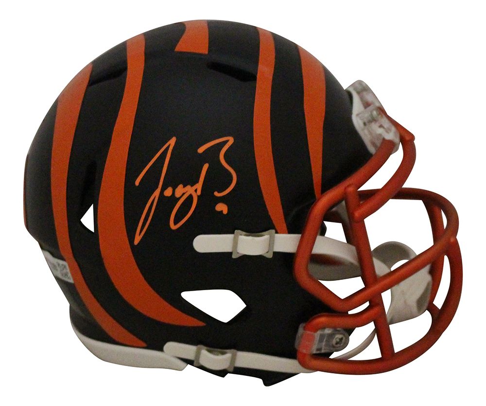 Joe Burrow Autographed/Signed Cincinnati Bengals Blaze Mini Helmet FAN