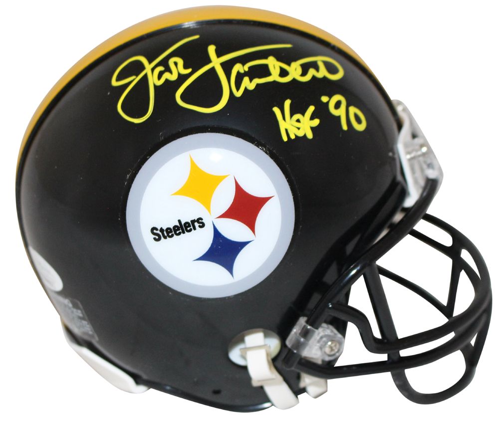 Jack Lambert Autographed Pittsburgh Steelers Mini Helmet HOF JSA