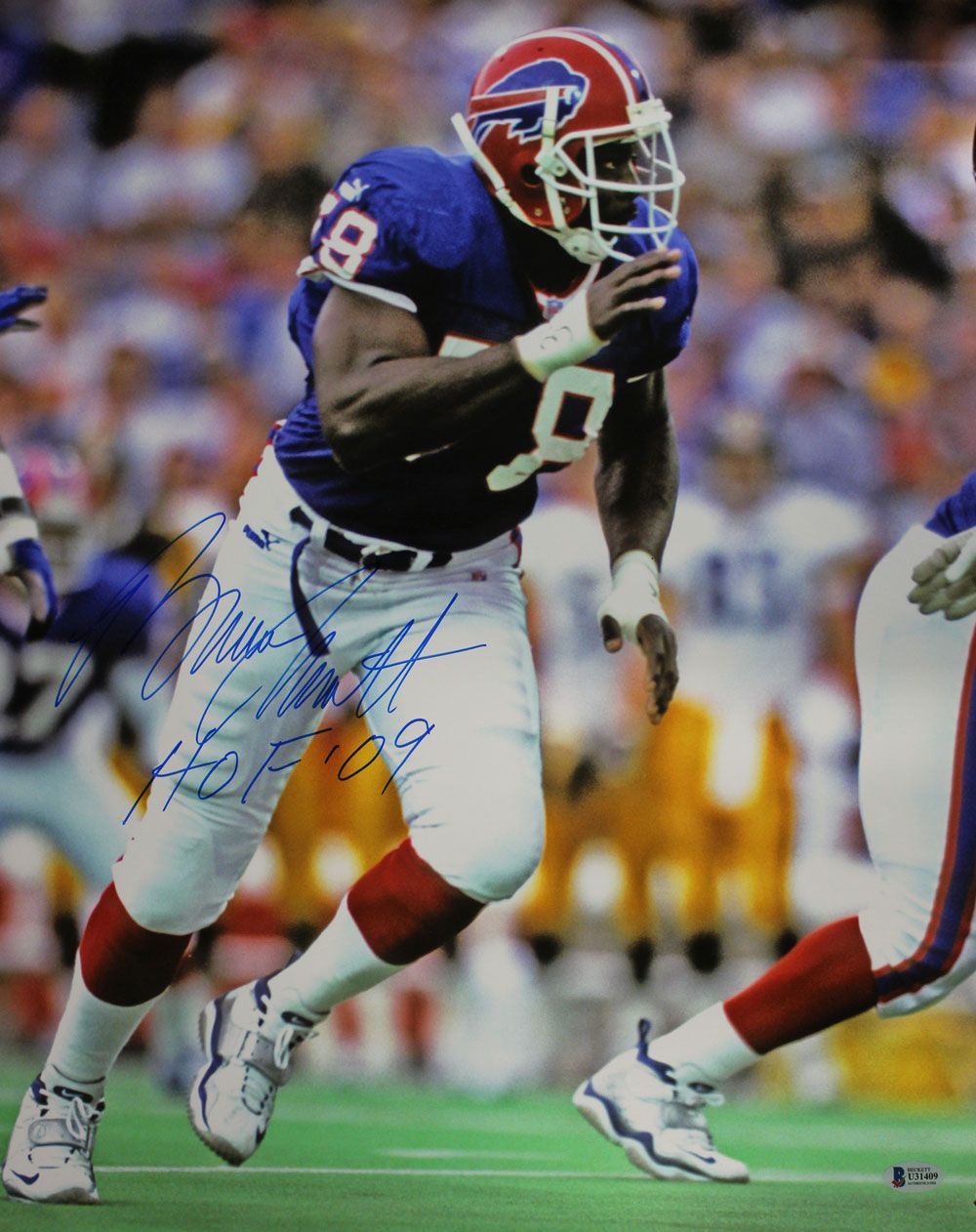 Bruce Smith Autographed/Signed Buffalo Bills 16x20 Photo HOF BAS
