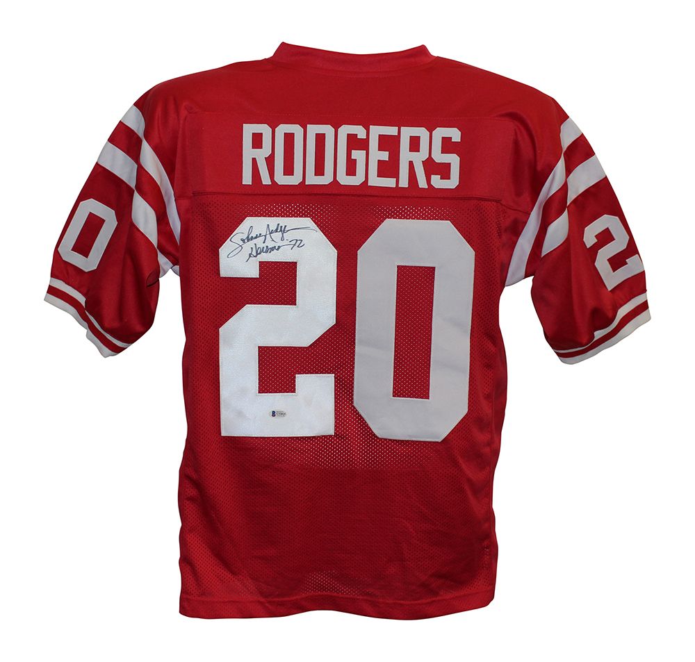 Johnny Rodgers Autographed/Signed College Style Red XL Jersey BAS