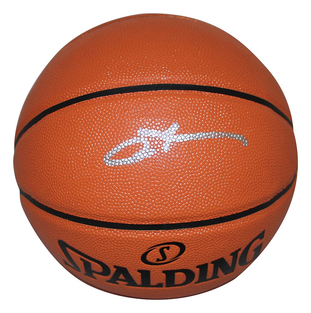 Allen Iverson Signed Philadelphia 76ers Spalding Game Rep Basketball BAS