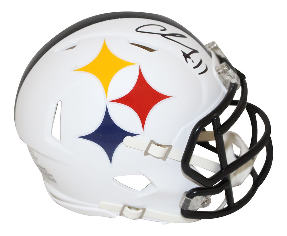 Chase Claypool Autographed Pittsburgh Steelers AMP Mini Helmet BAS