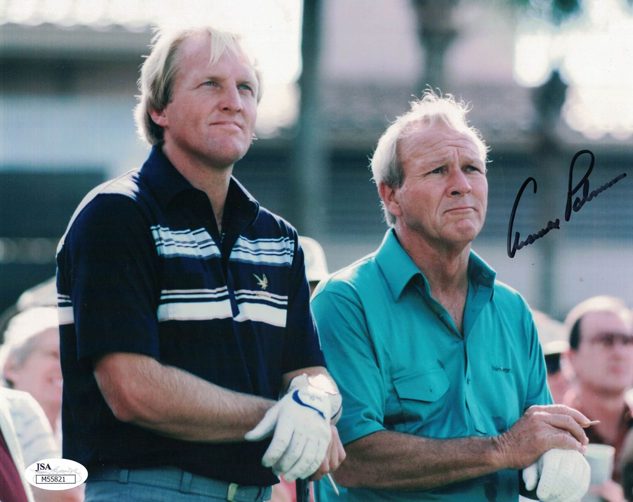 Arnold Palmer Autographed/Signed PGA Tour Golf 8x10 Photo JSA