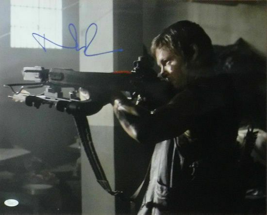 Norman Reedus Autographed The Walking Dead Daryl Dixon 16x20 Photo (Vest) JSA
