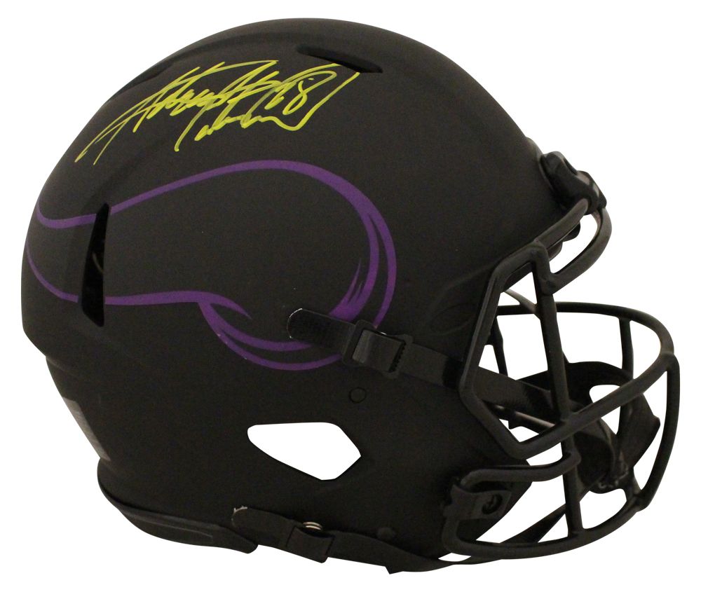 Adrian Peterson Signed Minnesota Vikings Authentic Eclipse Helmet BAS