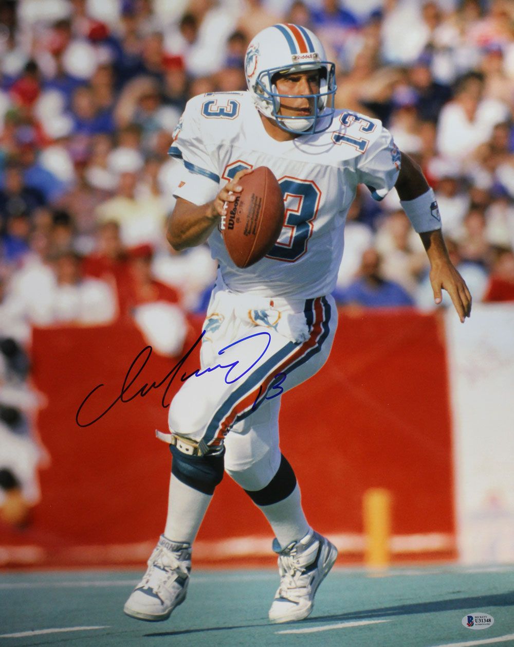 Dan Marino Autographed/Signed Miami Dolphins 16x20 Photo BAS