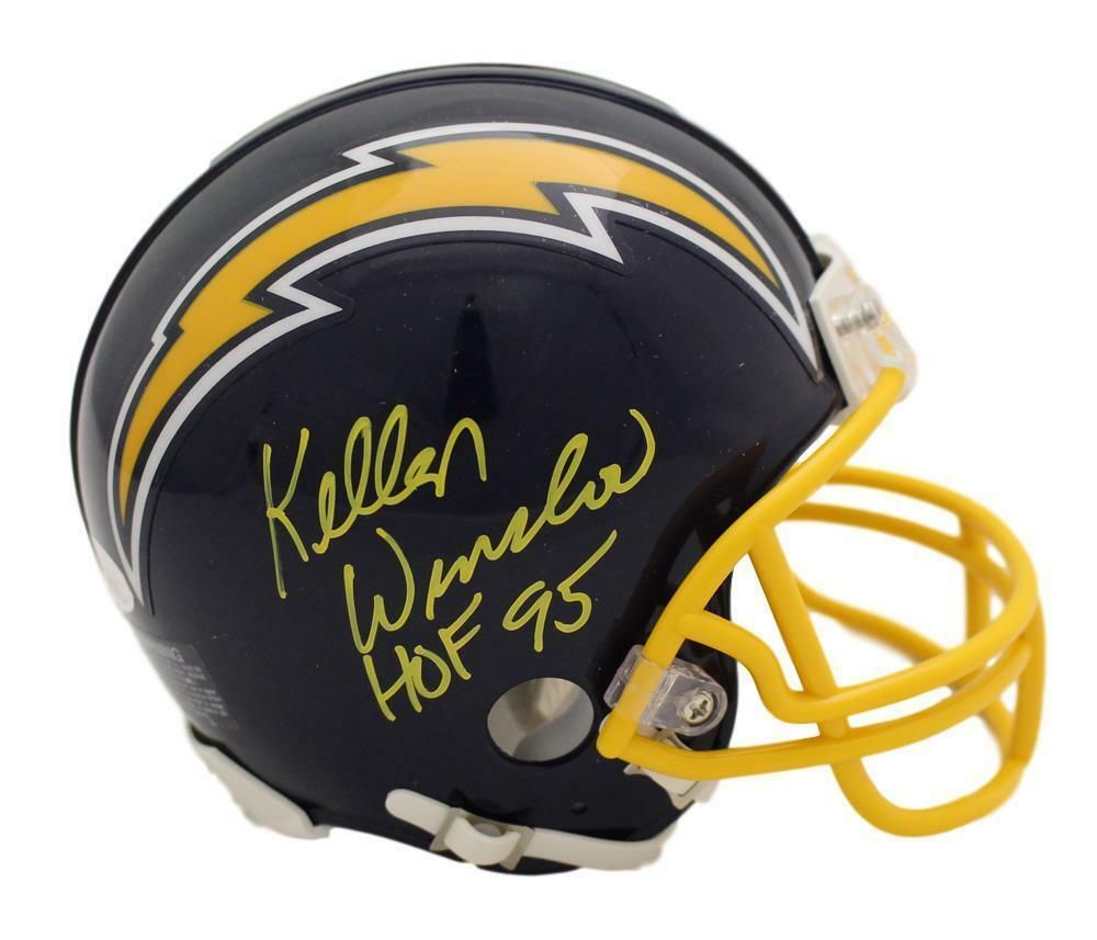 Kellen Winslow Autographed San Diego Chargers TB Mini Helmet HOF JSA