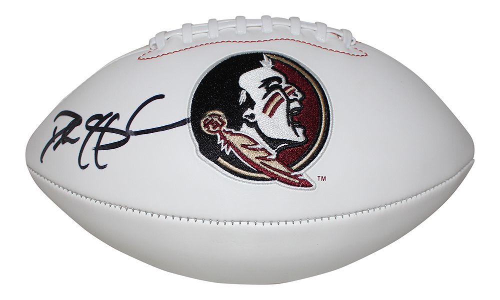 Deion Sanders Autographed Florida State Seminoles Logo Football BAS