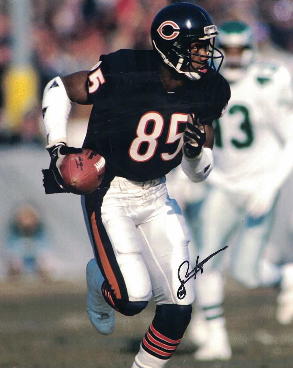 Dennis Mckinnon Autographed/Signed Chicago Bears 8x10 Photo