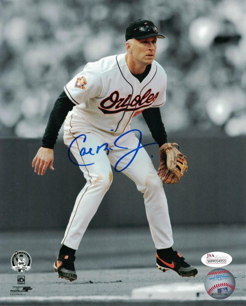 Cal Ripken Jr Autographed Baltimore Orioles 8x10 Photo Sephia BAS