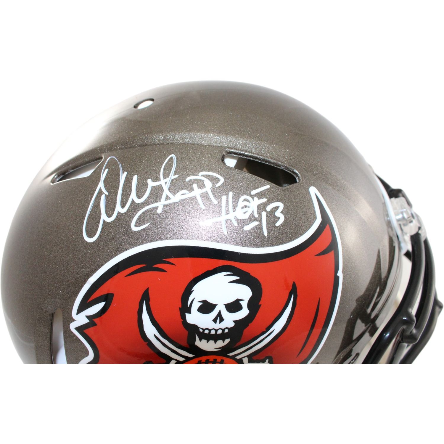 Warren Sapp Signed Tampa Bay Buccaneers Authentic TB Helmet Beckett 44562