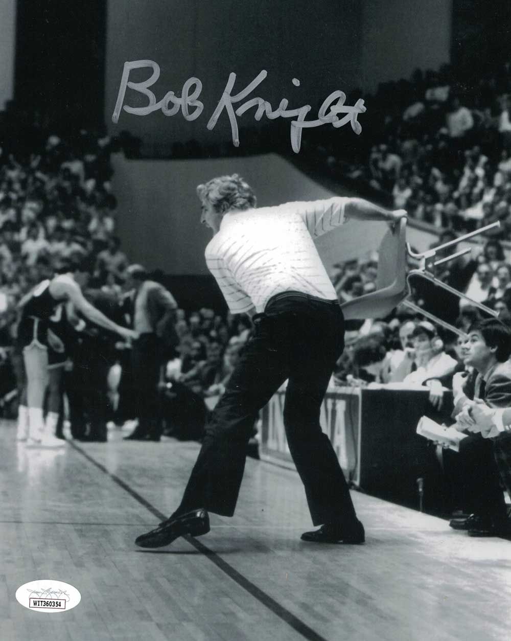 Bobby Knight Autographed/Signed Indiana Hoosiers 8x10 Photo JSA