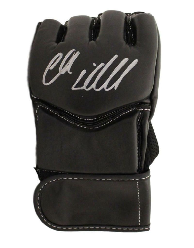 Chuck Liddell Autographed UFC Century Black Left Handed S/M Glove BAS
