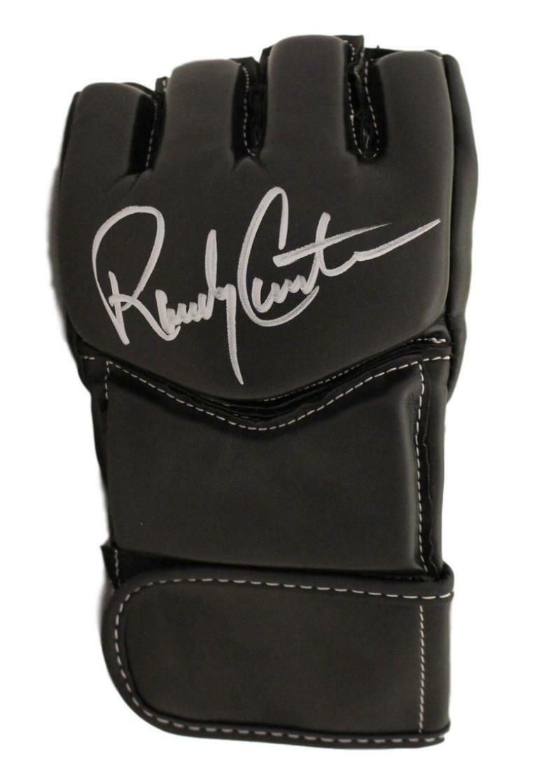 Randy Couture Autographed UFC Century Black Left Handed L/XL Glove BAS