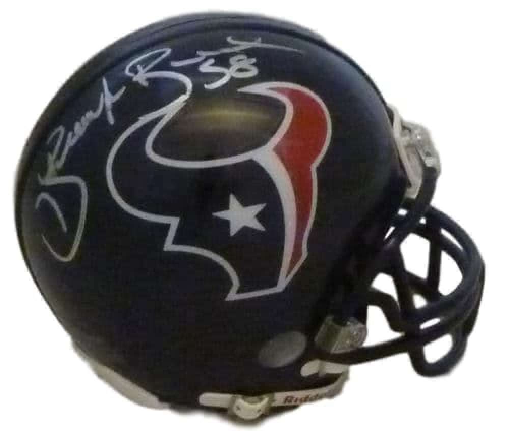 Brooks Reed Autographed Houston Texans Mini Helmet